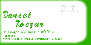 daniel koczur business card